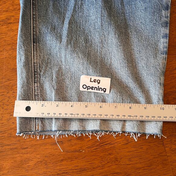 NWT Talbots Womens 22WP Plus Petite Wide Leg Crop Jean Ombre Dip Dye Frayed‎ Hem - Picture 15 of 16